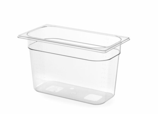 Bac Gastronorm 1/3 100 mm polycarbonate transparent