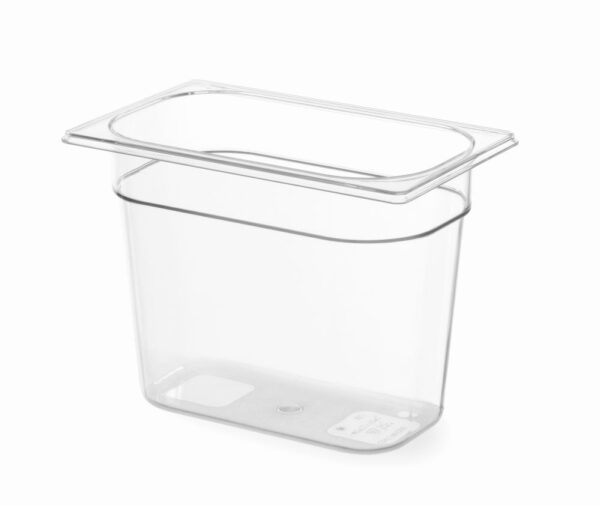 Bac Gastronorm 1/4 100 mm polycarbonate transparent