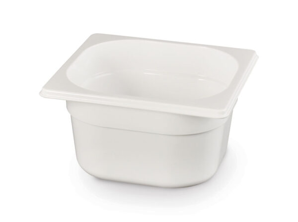 Bac gastronorme 1/6 100 mm PC blanc