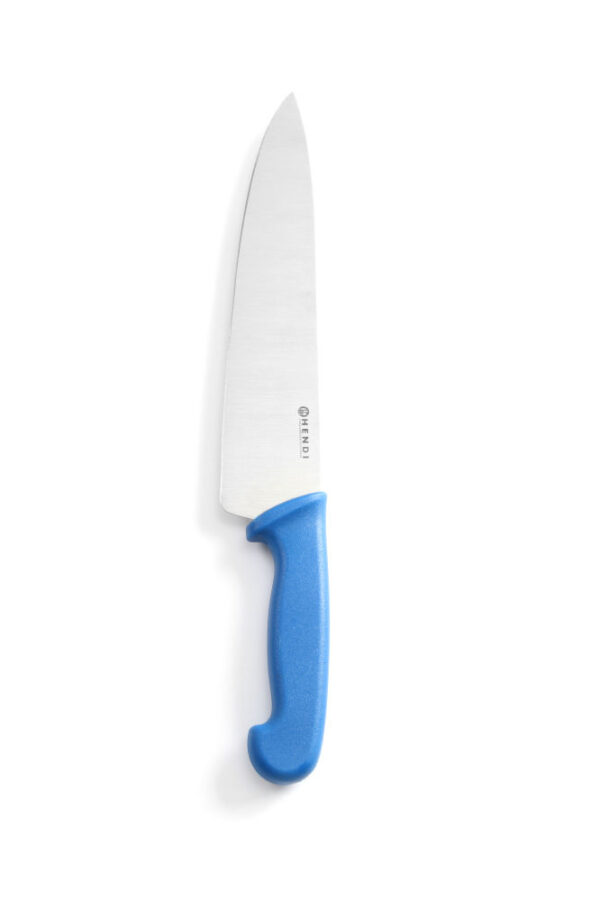 Couteau chef 240 mm bleu PP manche – Image 2