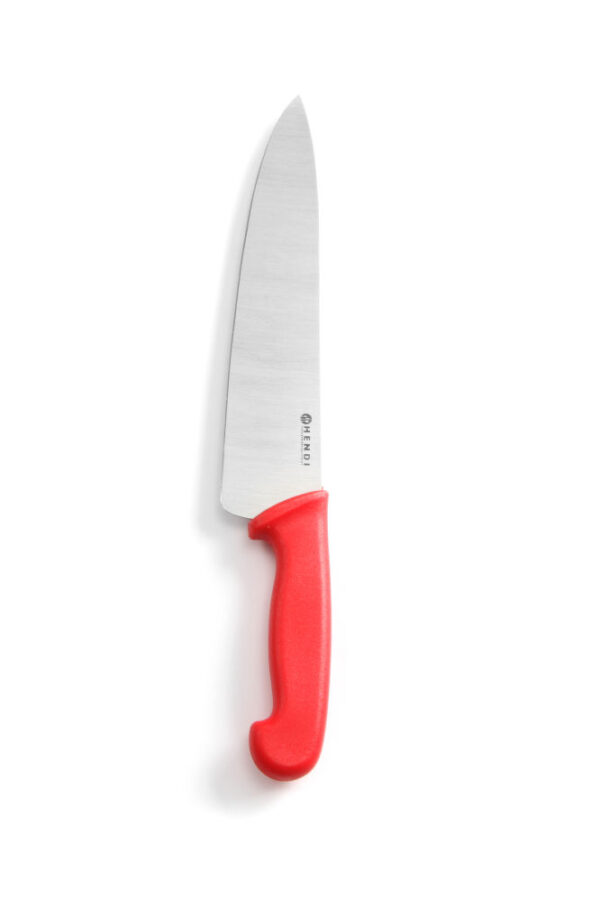 Couteau chef 240 mm rouge PP manche – Image 2