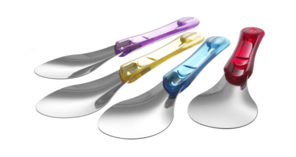 Spatule à glace 260 mm violet inox avec manche en tritan – Image 2